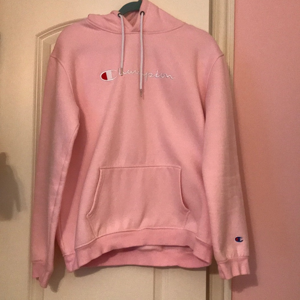 Pink XL champion women’s sweatshirt